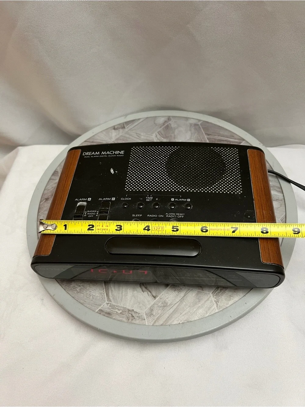 Vintage Sony Dream Machine ICF-C420 Dual Alarm AM/FM Clock Radio Woodgrain